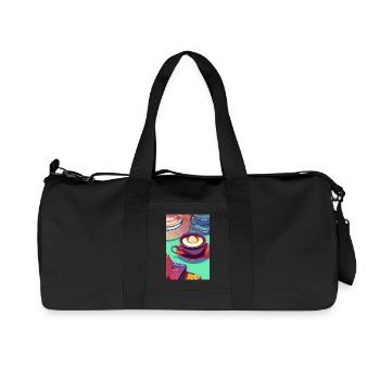 Coffee, coffee beans - Recycled Canvas Sports Bag by Stanley/Stella - black - Front