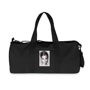 Woman with earring - Recycled Canvas Sports Bag by Stanley/Stella - black - Front