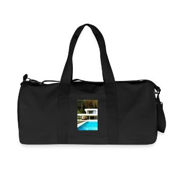 White villa with pool - Recycled Canvas Sports Bag by Stanley/Stella - black - Front