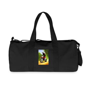 Motocross Riding - Recycled Canvas Sports Bag by Stanley/Stella - black - Front
