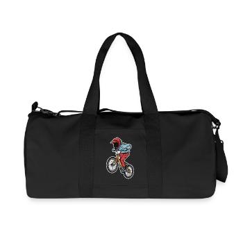 Funny BMX boy - Recycled Canvas Sports Bag by Stanley/Stella - black - Front