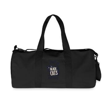 Schwarze Katze ist wichtig - Recycelte Canvas-Sporttasche von Stanley/Stella - Schwarz - Vorne