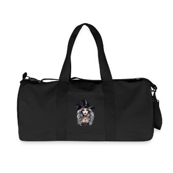 sorcière - Sac de sport en toile recyclée Stanley/Stella - noir - Devant