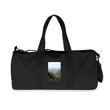 Mountain Mountains Mountain Landscape Poster - Recycled Canvas Sports Bag by Stanley/Stella - black - Front