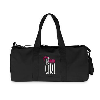 Badminton Girl - Recycled Canvas Sports Bag by Stanley/Stella - black - Front