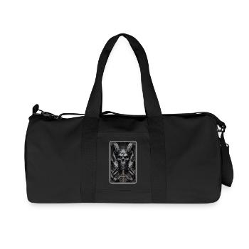 Démon avec des cornes et un pentagramme - Sac de sport en toile recyclée Stanley/Stella - noir - Devant