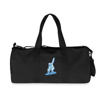 Skiing Winter Sports Ice Hockey Winter Skiers - Recycled Canvas Sports Bag by Stanley/Stella - black - Front