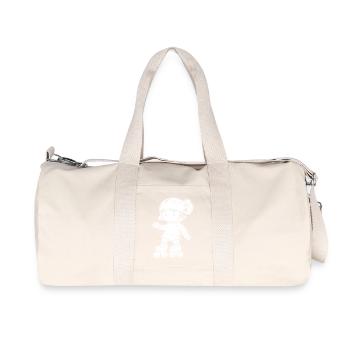 Rollschuhfahrerin - Recycelte Canvas-Sporttasche von Stanley/Stella - Naturweiß - Vorne