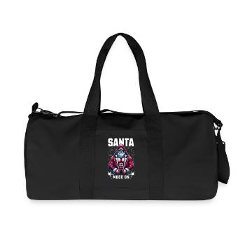 Santa Mode On - Recycled Canvas Sports Bag by Stanley/Stella - black - Front