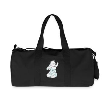 Persian Cat Bridal Wedding Dress Wedding - Recycled Canvas Sports Bag by Stanley/Stella - black - Front