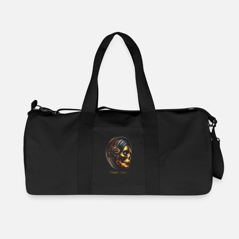 Santa Muerte - Recycelte Canvas-Sporttasche von Stanley/Stella - Schwarz