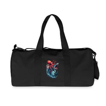 Sea Battle - Recycled Canvas Sports Bag by Stanley/Stella - black - Front