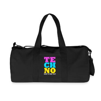 Rave Raver Musique techno Techno basse Table de mixage - Sac de sport en toile recyclée Stanley/Stella - noir - Devant