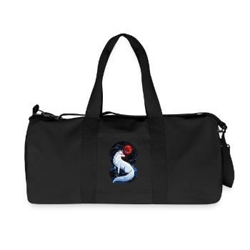 White Fox - Recycled Canvas Sports Bag by Stanley/Stella - black - Front
