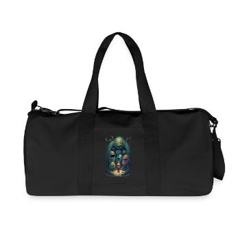 Mes amis monstres - Sac de sport en toile recyclée Stanley/Stella - noir - Devant