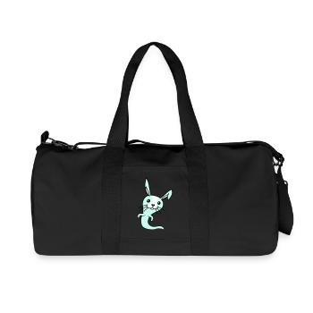 Bunny Ghost Ghost Haunting Halloween Creepy Cute - Recycled Canvas Sports Bag by Stanley/Stella - black - Front