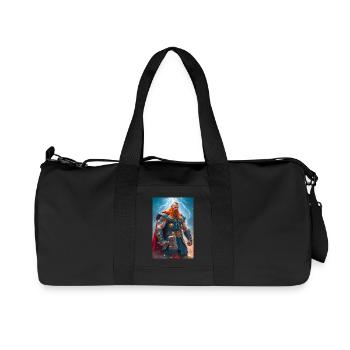 Thor Thunderous Norse god mighty hammer Mjölni - Recycled Canvas Sports Bag by Stanley/Stella - black - Front