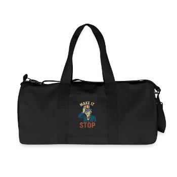 Make It stop political - Recycled Canvas Sports Bag by Stanley/Stella - black - Front