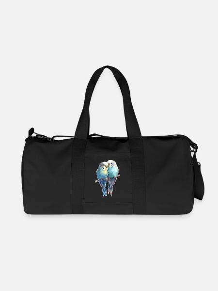 Budgie pair - Recycled Canvas Sports Bag by Stanley/Stella - black