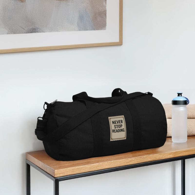 Never stop reading Recycled Canvas Sports Bag by Stanley/Stella
