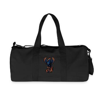 Phoenix – Feurige Wiedergeburt | Urbanes Zodiac-Maskottchen - Recycelte Canvas-Sporttasche von Stanley/Stella - Schwarz - Vorne