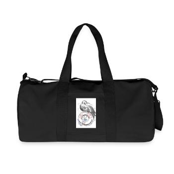 Mouette - Sac de sport en toile recyclée Stanley/Stella - noir - Devant