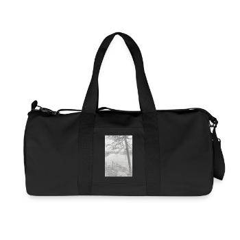 Natur - Recycelte Canvas-Sporttasche von Stanley/Stella - Schwarz - Vorne