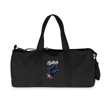 Stock Bull Bull Chart Profit Rocket Gift - Recycled Canvas Sports Bag by Stanley/Stella - black - Front