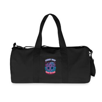 Cherry Drop – Taste the Bass Neon Design - Recycled Canvas Sports Bag by Stanley/Stella - black - Front