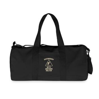 Pistenrowdy Keep your distance Skiing Piste funny - Recycled Canvas Sports Bag by Stanley/Stella - black - Front