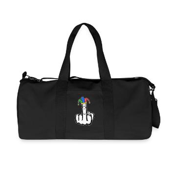 Middle Finger Stingerfinger Carnival - Recycled Canvas Sports Bag by Stanley/Stella - black - Front