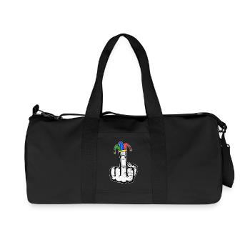 Middle Finger Stingerfinger Carnival - Recycled Canvas Sports Bag by Stanley/Stella - black - Front