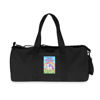 Kleines Regenbogen-Einhorn - Recycelte Canvas-Sporttasche von Stanley/Stella - Schwarz - Vorne