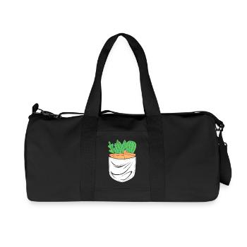 Cacti Plant Cactus - Recycled Canvas Sports Bag by Stanley/Stella - black - Front