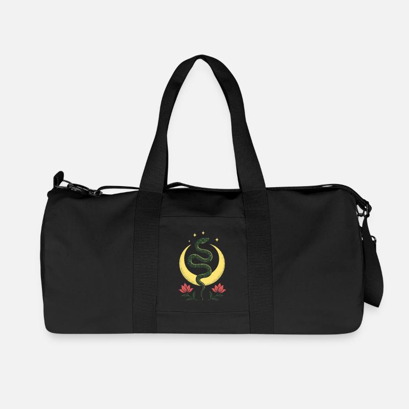 Moonserpent - Recycelte Canvas-Sporttasche von Stanley/Stella - Schwarz