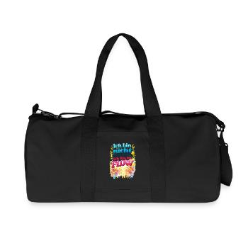 I'm not messy – I'm in the flow. - Recycled Canvas Sports Bag by Stanley/Stella - black - Front