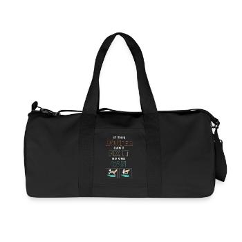 Dachdecker - Recycelte Canvas-Sporttasche von Stanley/Stella - Schwarz - Vorne