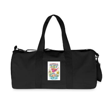 Faites plus de ce qui vous fait sourire - Sac de sport en toile recyclée Stanley/Stella - noir - Devant