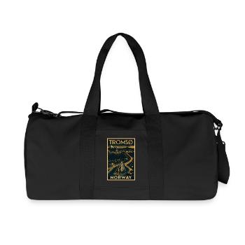 Tromsø Norway – Retro Travel Poster Art Deco - Recycled Canvas Sports Bag by Stanley/Stella - black - Front