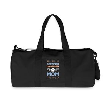 Ailes certifiées maman chihuahua - Sac de sport en toile recyclée Stanley/Stella - noir - Devant