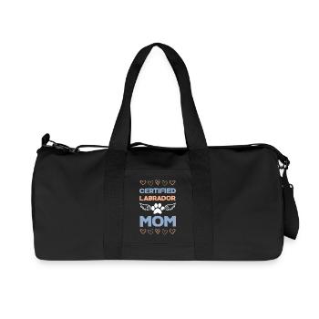 Certified Labrador Mom - Recycled Canvas Sports Bag by Stanley/Stella - black - Front