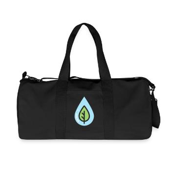 Öko Tropfen Naturschutz - Recycelte Canvas-Sporttasche von Stanley/Stella - Schwarz - Vorne