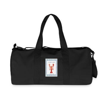 Le Homard Club Bistro Poster Lobster France - Recycled Canvas Sports Bag by Stanley/Stella - black - Front