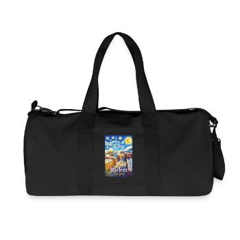Harlem Night City Star Style - Recycled Canvas Sports Bag by Stanley/Stella - black - Front