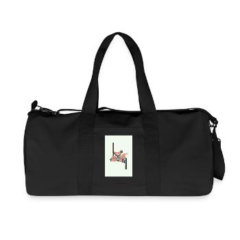 Keep Moving Forward Minimal Typography - Recycled Canvas Sports Bag by Stanley/Stella - black - Front