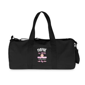 Mamie en 2026 Veuillez Patienter - Sac de sport en toile recyclée Stanley/Stella - noir - Devant