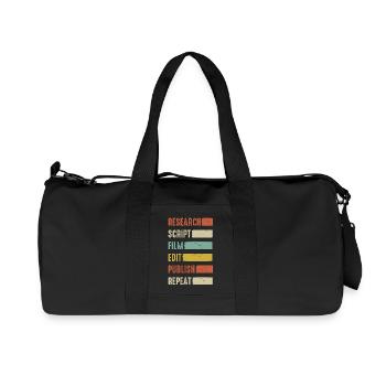 Monteur vidéo Créateur de contenu Vlogger Streamer - Sac de sport en toile recyclée Stanley/Stella - noir - Devant