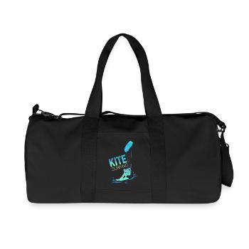 Kitesurfing Vintage Kiteboarder Kite Surfing - Recycelte Canvas-Sporttasche von Stanley/Stella - Schwarz - Vorne