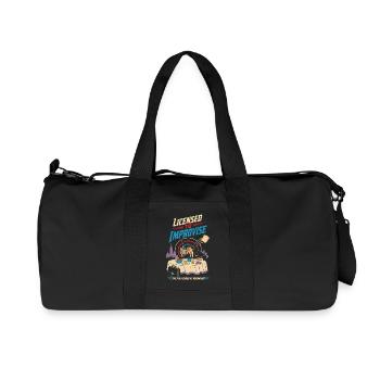 Autorisé à improviser le chaos du petit-déjeuner - Sac de sport en toile recyclée Stanley/Stella - noir - Devant
