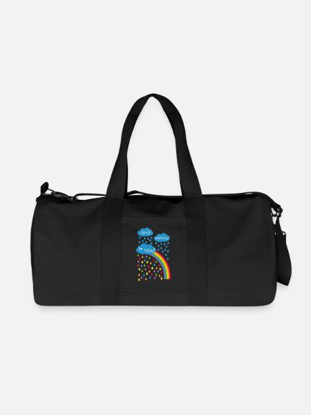 dont worry be happy - Recycelte Canvas-Sporttasche von Stanley/Stella - Schwarz